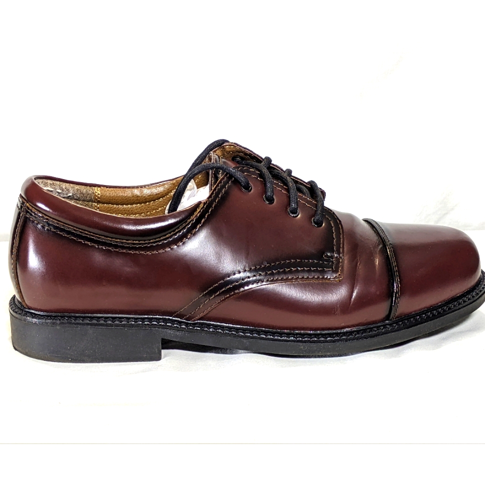 New Dockers Men's Gordon Oxfords Leather Cordovan Sz 13 Wide